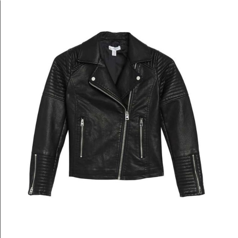 Top shop Faux Leather Moto Jacket sz. 14